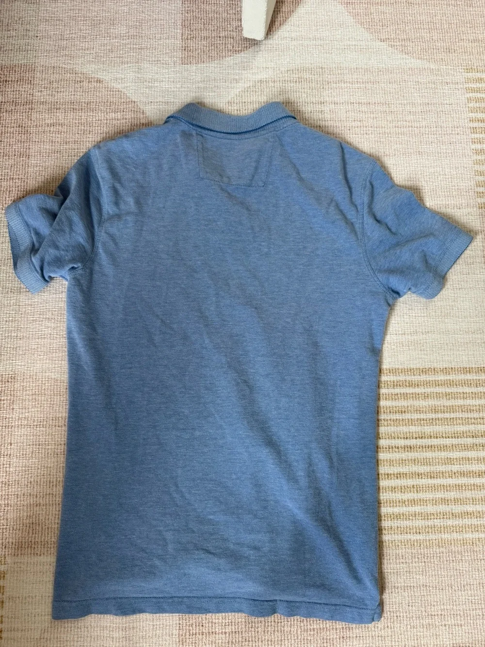 Banana Republic Men's Blue Short Sleeve Polo Shirt 100% Cotton Size Small EUC